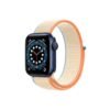 Apple Watch Series 6 42MM Blue Aluminum GPS Sport Loop Cream