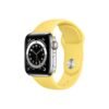 Apple Watch Series 6 42MM Silver Stainless Steel GPS Cellular Sport Band ginger