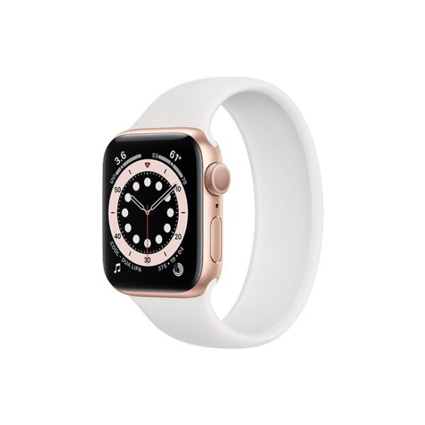 Apple Watch Series 6 42mm Gold Aluminum GPS Solo Loop White