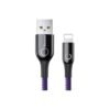 Baseus C Shaped Light Intelligent Power off Lightning Cable