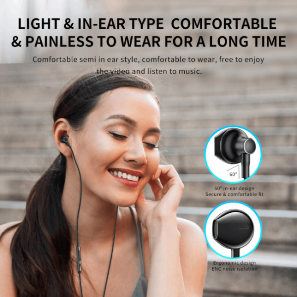 Joyroom JR EC03 Digital Type C Wired Earphones 3